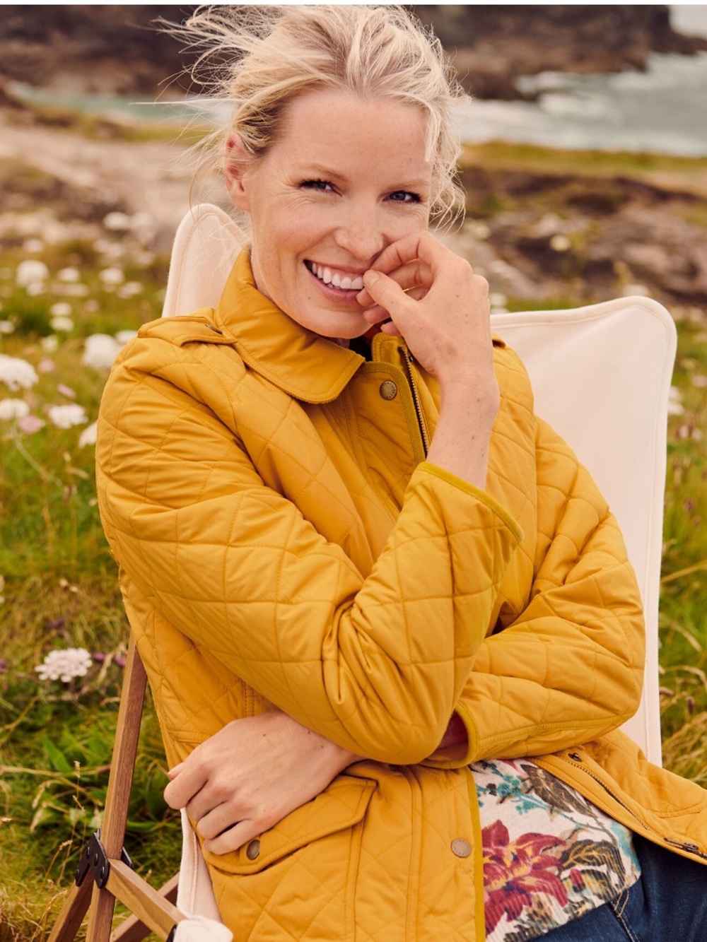 Talbots yellow barn coat 3x
